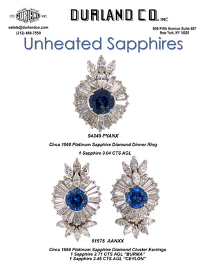 Unheated Sapphires