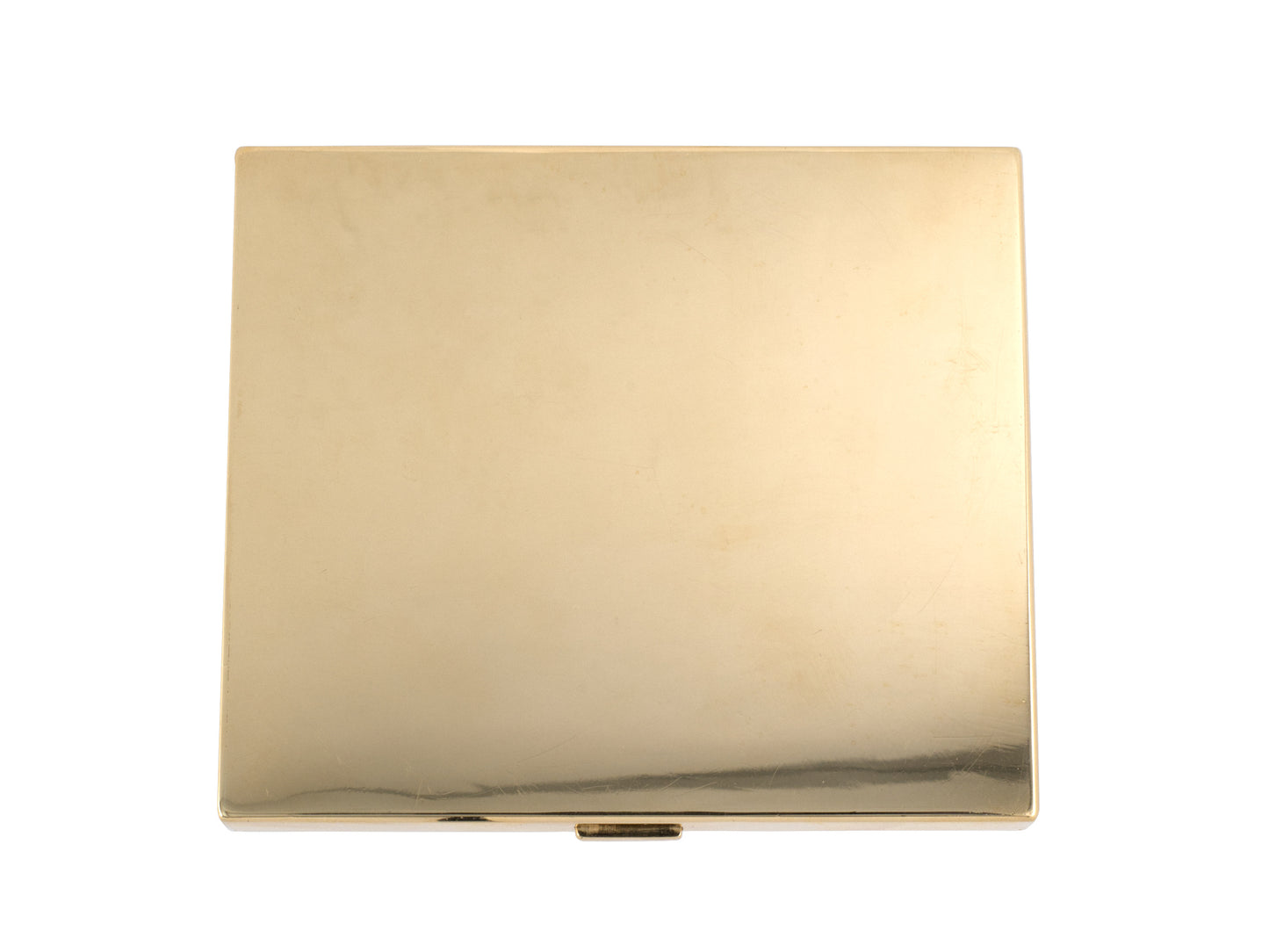 30431 - Circa 1930s Gold Platinum Diamond Ruby Japanese Geisha Compact Cigarette Case