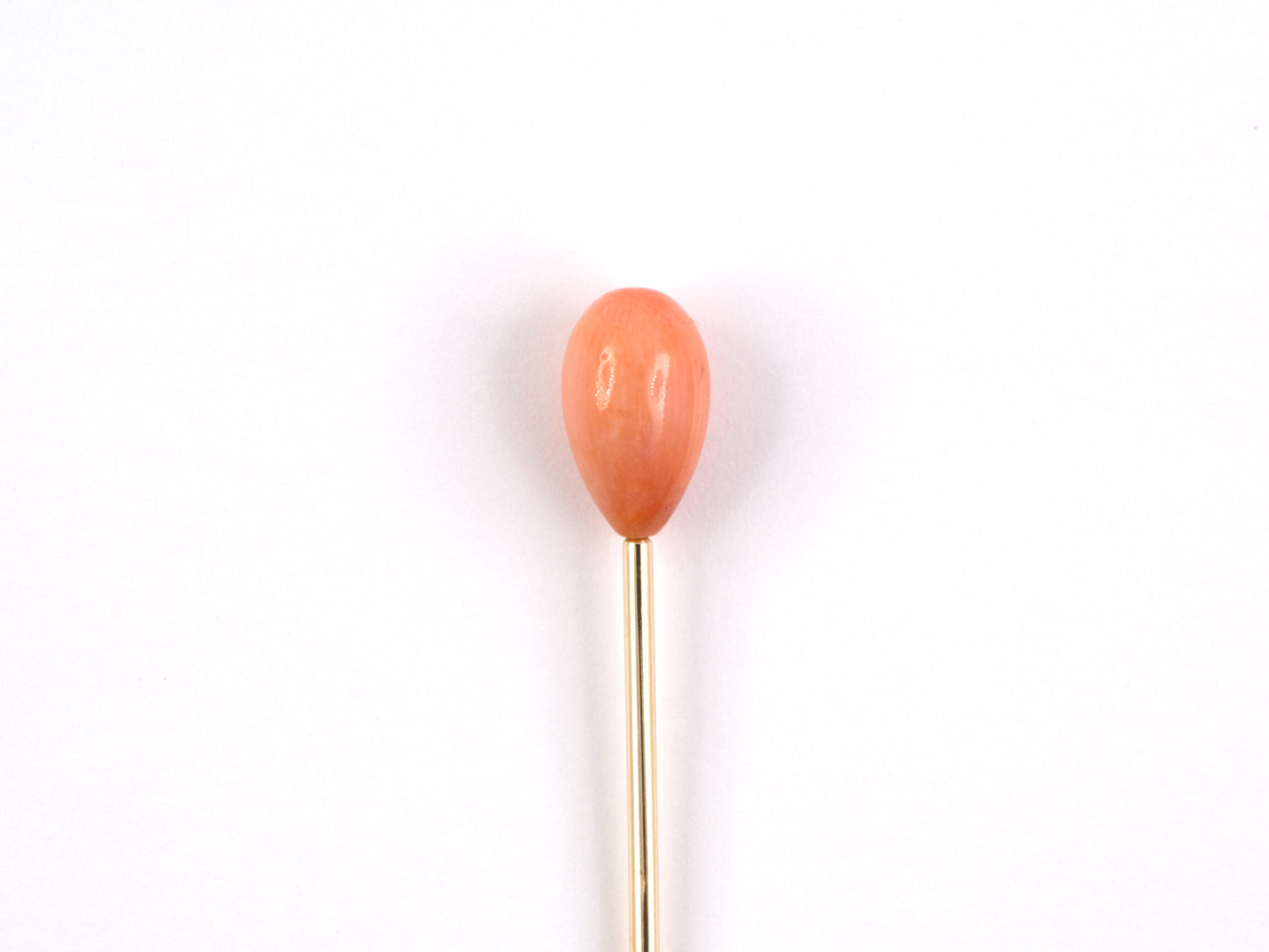 31376 - SOLD - Victorian Gold Coral Stick Pin