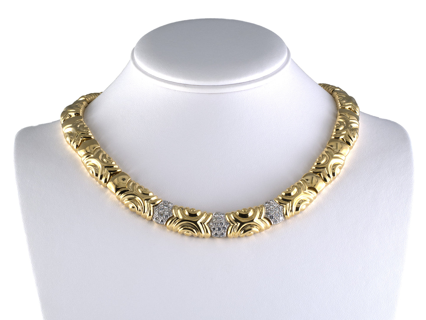 45650 - Mayors Gold Diamond Necklace