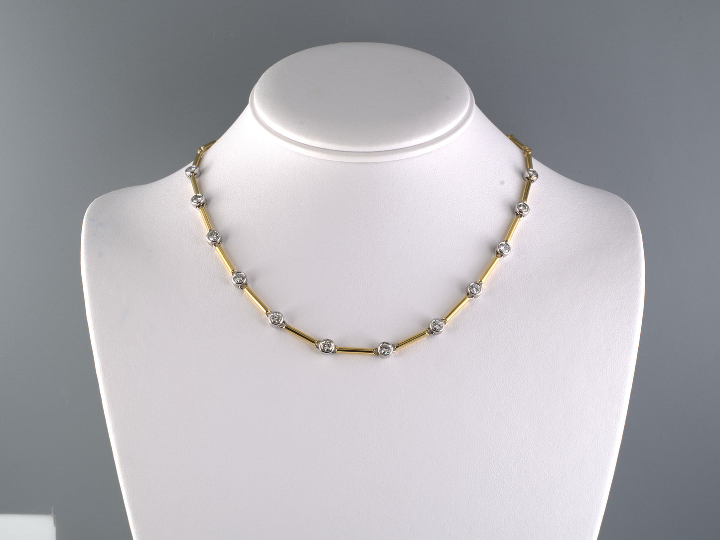 45694 - Gold Diamond-By-The-Yard Chain Necklace