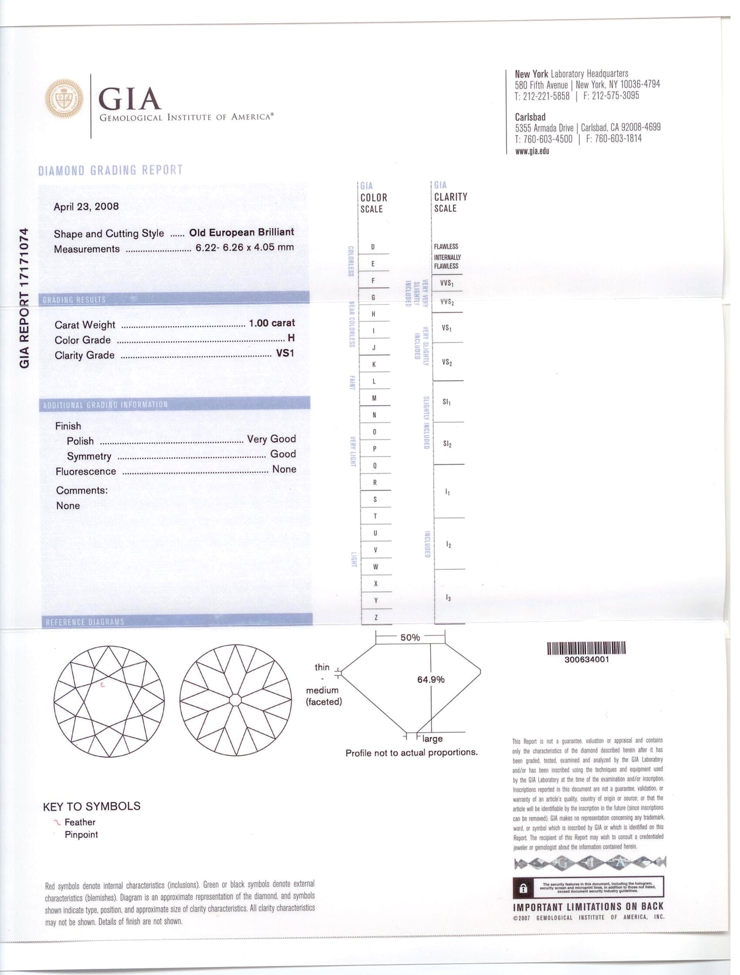 54244 - SOLD - Platinum GIA Diamond Cluster Stud Earrings