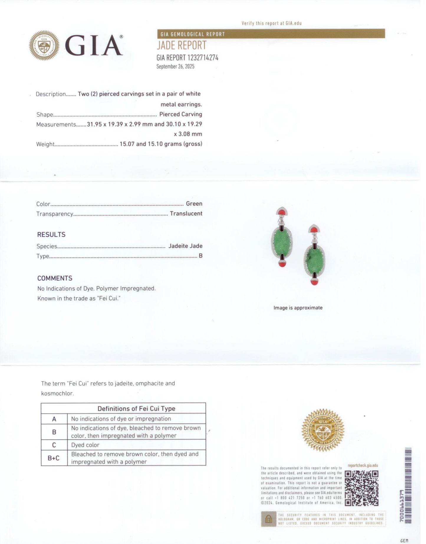 54459 - SOLD - Art Deco Style Gold GIA Jadeite Diamond Coral Onyx Drop Dangle Earrings