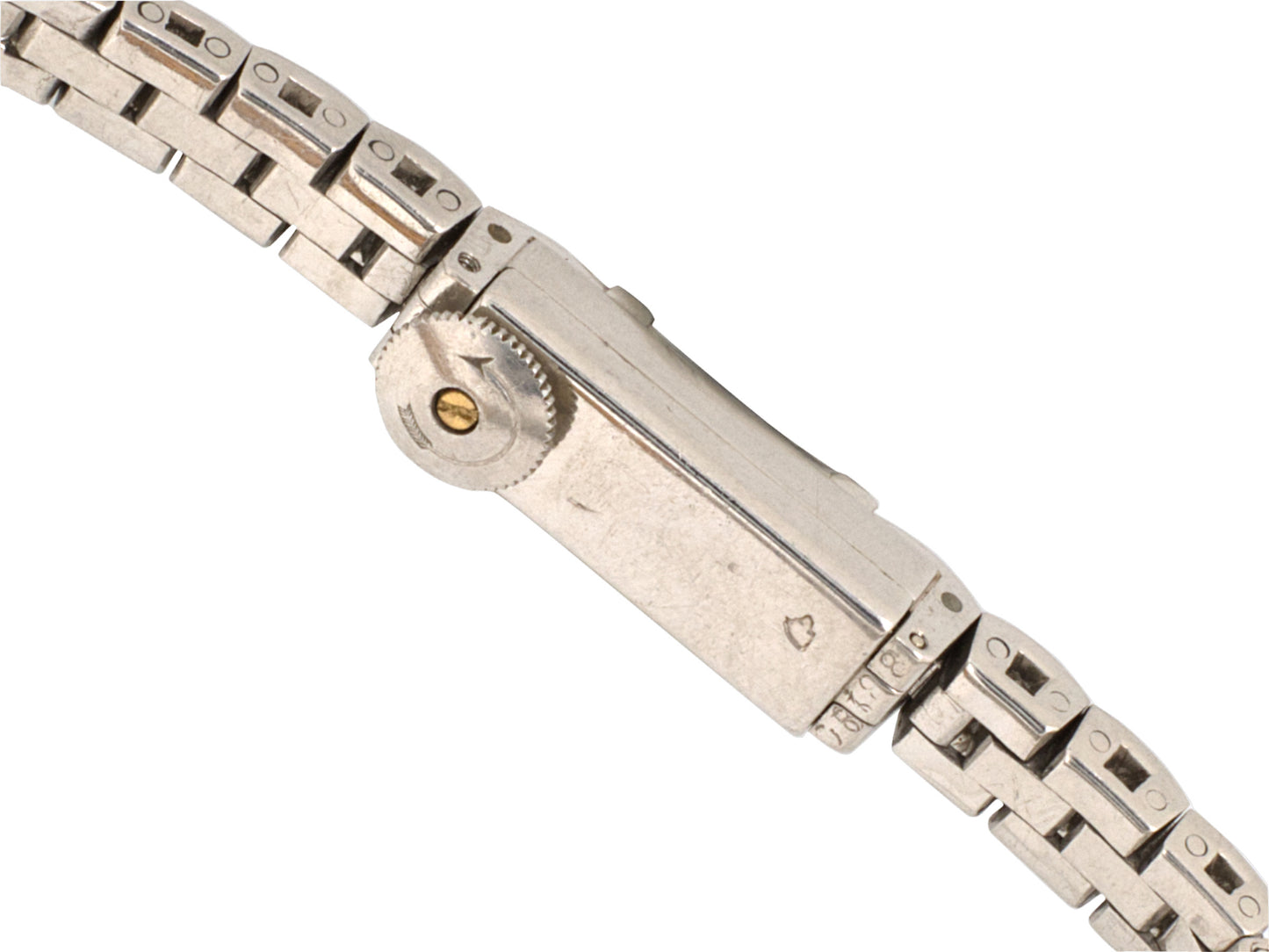61155 - Circa 1930s Art Deco Cartier European Watch & Clock Co Platinum Diamond Watch