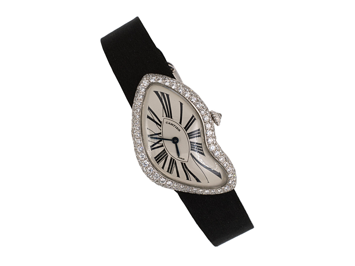61290 SOLD Cartier Gold CRASH Diamond Watch – Durland Co