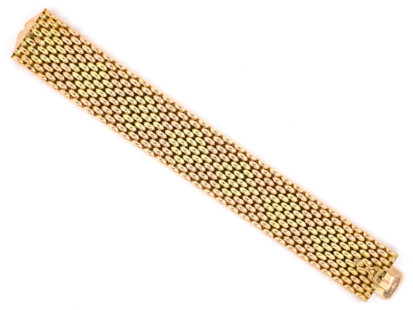 73129 - Retro Gold Tank Link Bracelet