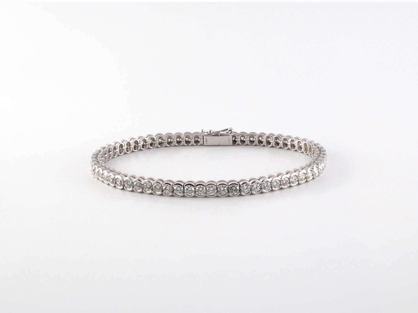 73875 - SOLD - Gold Diamond Tennis Bracelet