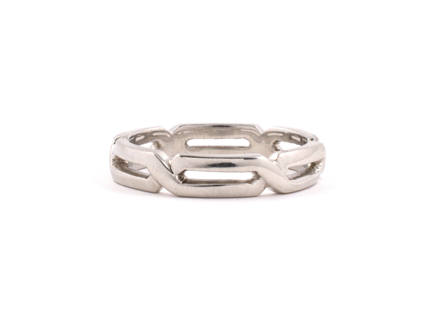 900537 - Circa 1950 Platinum Weave Wedding Ring