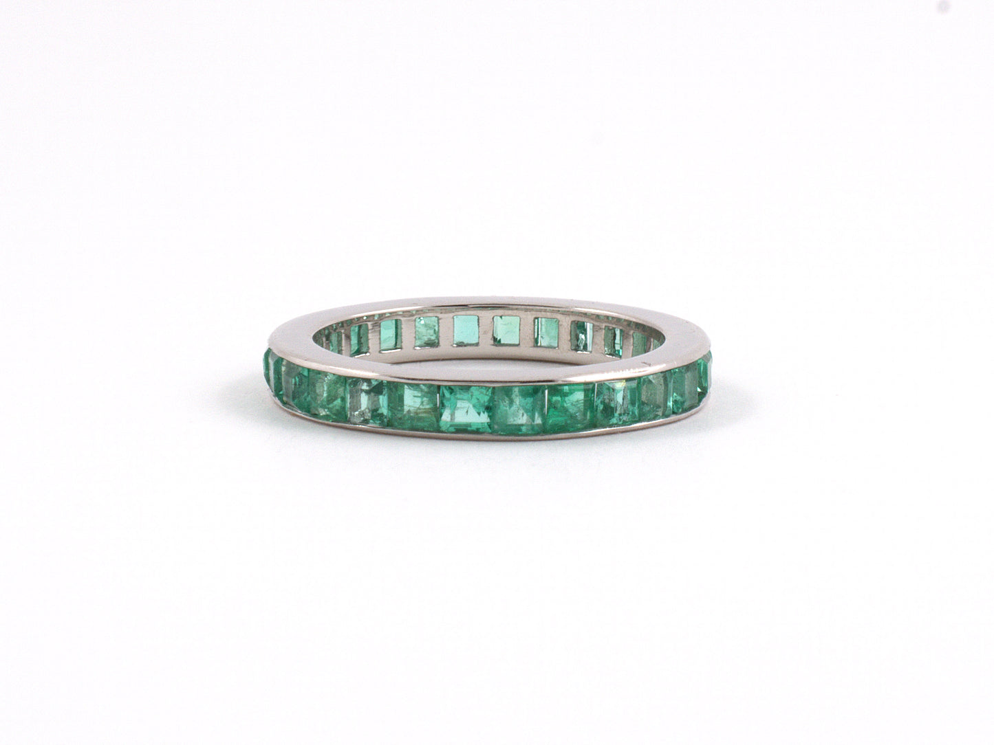 902099 - Platinum Emerald Eternity Ring