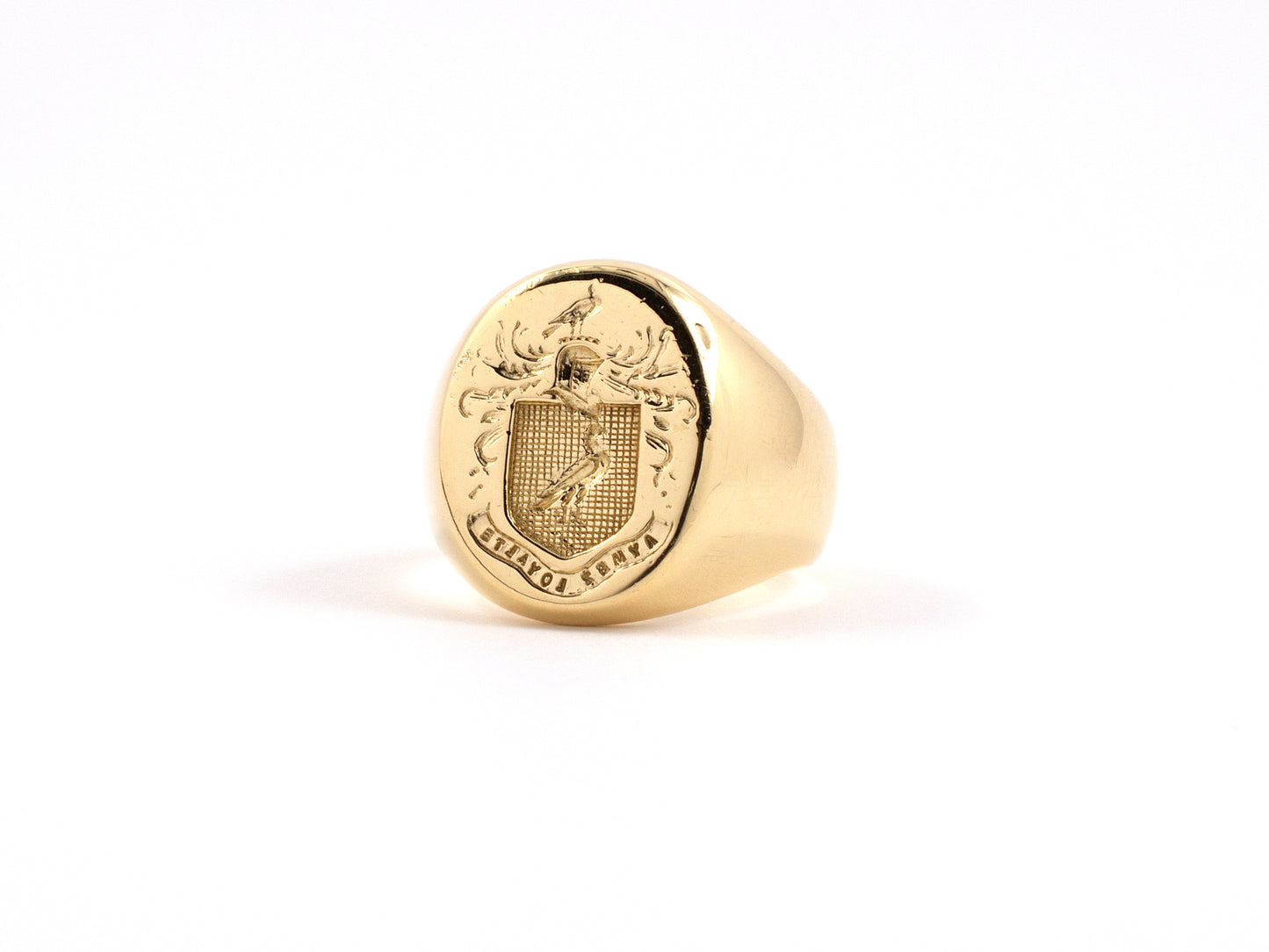 902131 - SOLD - Tiffany Aymes Loyalie Loyal Friend Gold Signet Ring