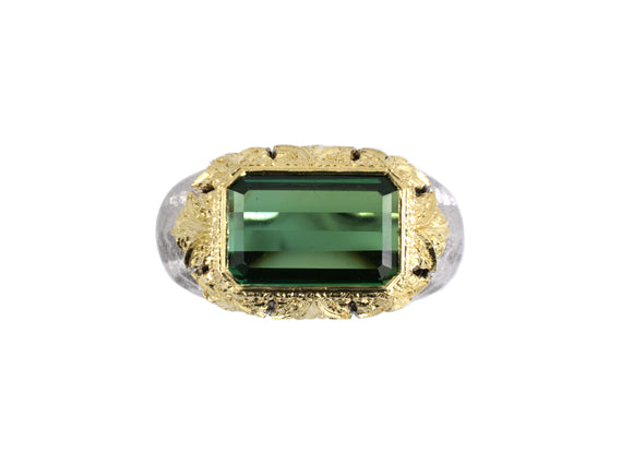 902169 - Circa 1970 Buccellati Gold Tourmaline Ring