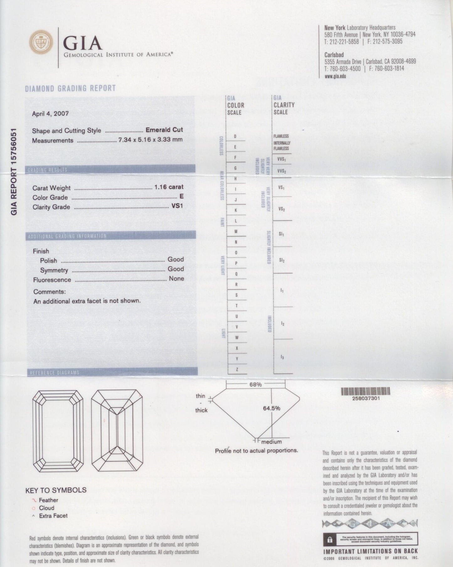 902281 - Platinum GIA Diamond Sapphire 3-Stone Ring