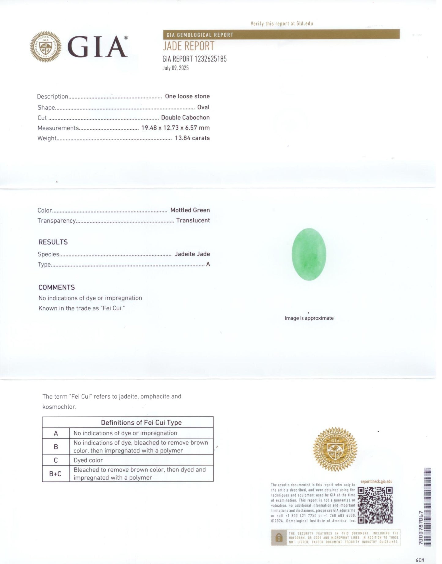 902318 - Gold GIA Jadeite Gypsy Gents Ring