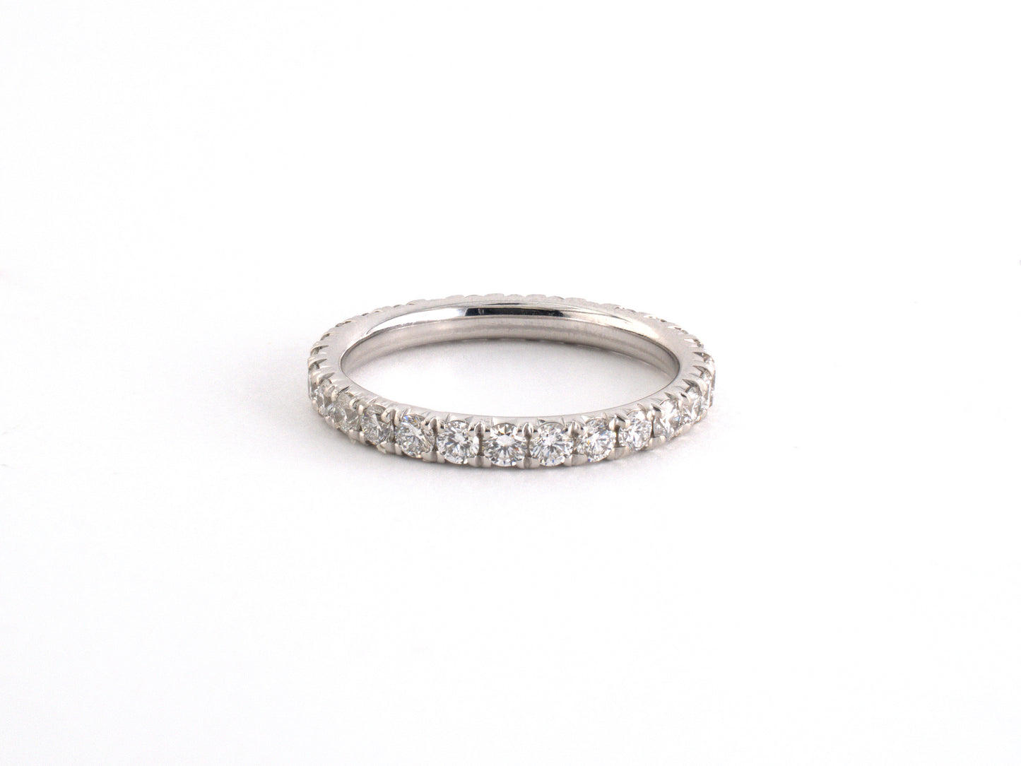 902320 - SOLD - Gold Diamond Prong Set Eternity Ring