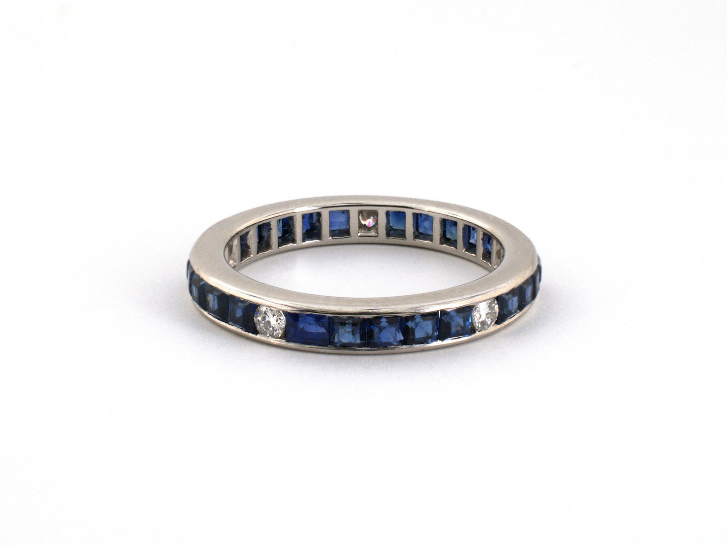 902331 - Platinum Diamond Sapphire Eternity Ring