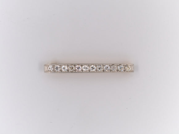 21233 - Edwardian Black Star & Frost Platinum Diamond Bar Pin