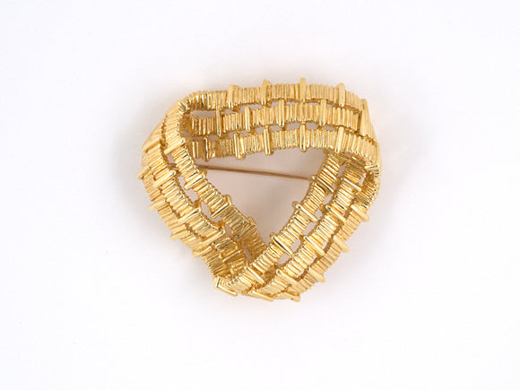 23636 - Circa 1965 Gold Tiffany Ribbon Knot Pin
