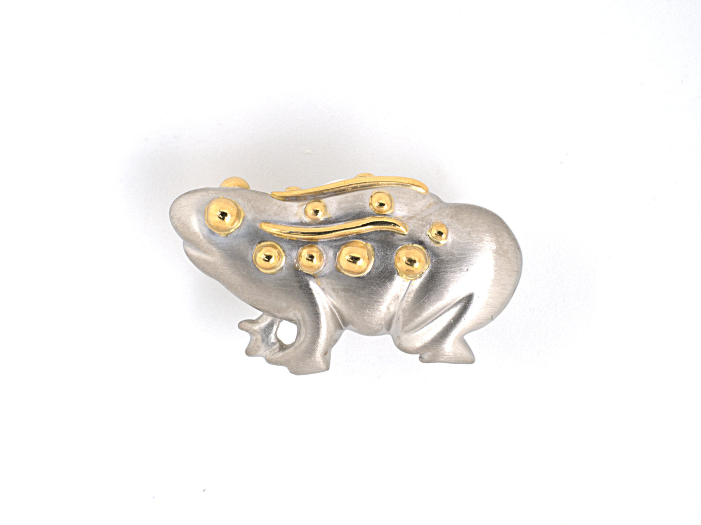 24055 - Platinum Gold Frog Pin