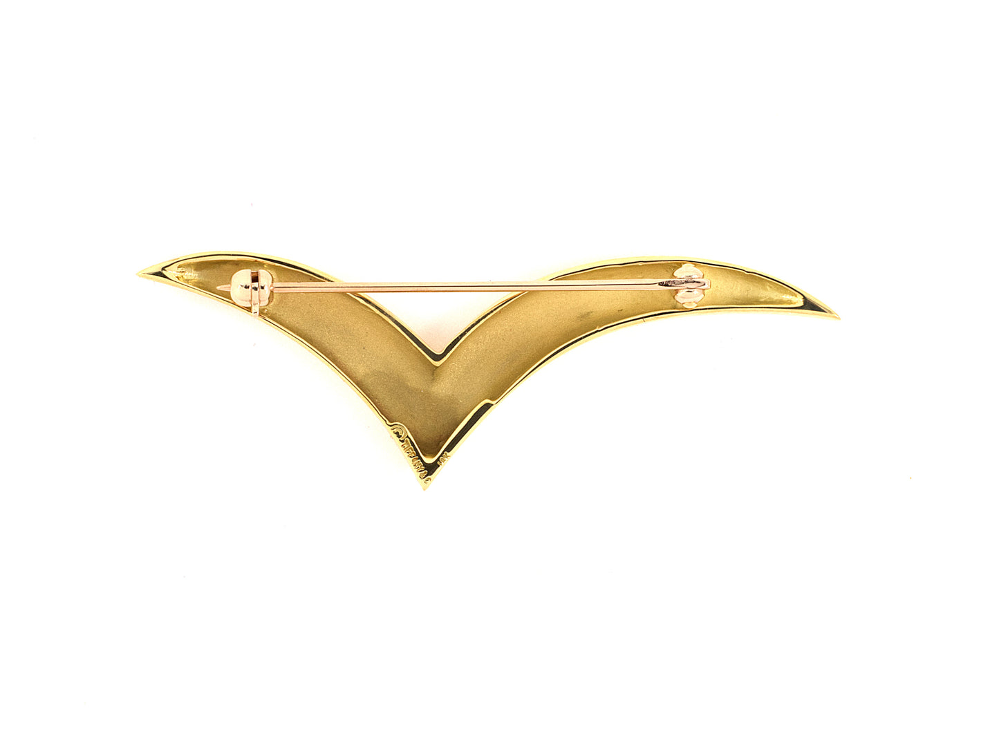 24080 - SOLD - Tiffany Gold Wing Pin