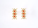 31128 - Gold Coral Cuff Links