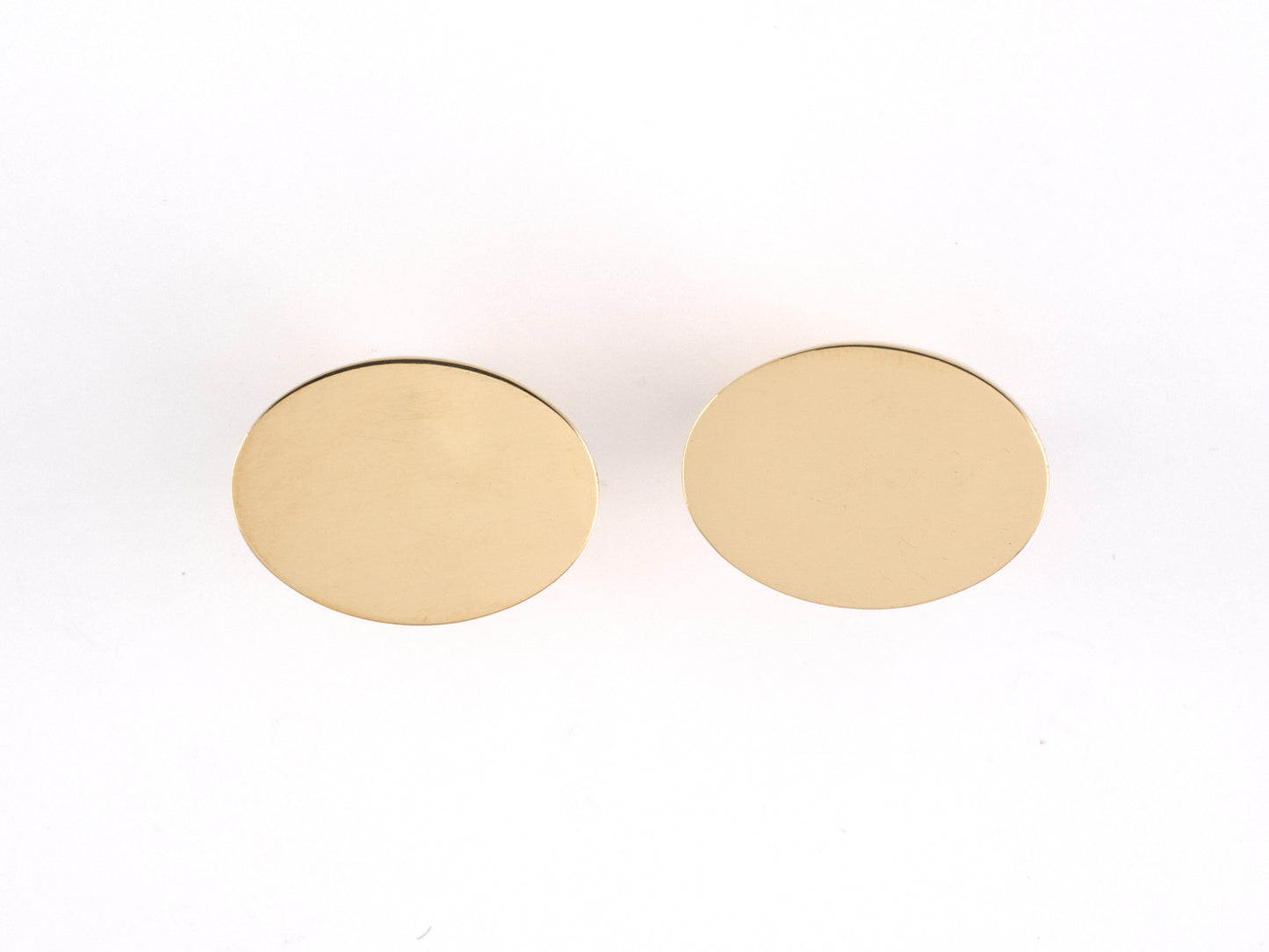 31181 - Circa 1950s Krementz Gold Engraveable Cuff Links