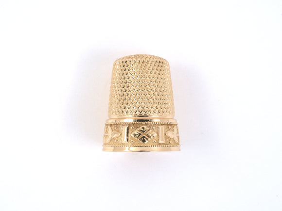31307 - Victorian Gold Floral Thimble