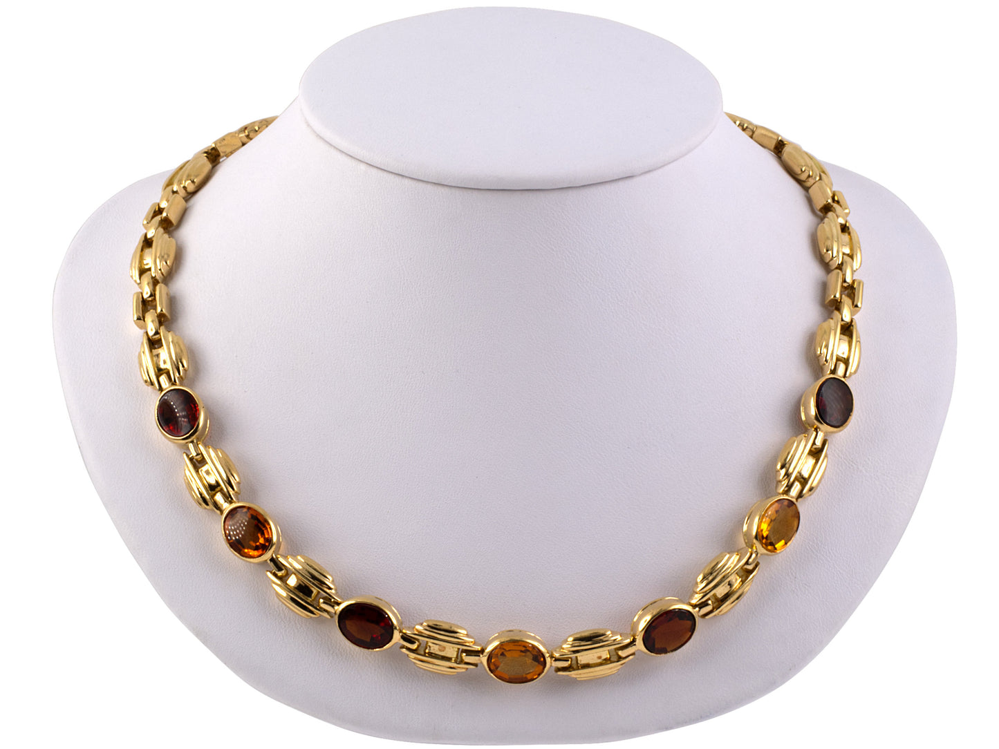 43199 - SOLD - Bulgari Gold Citrine Necklace