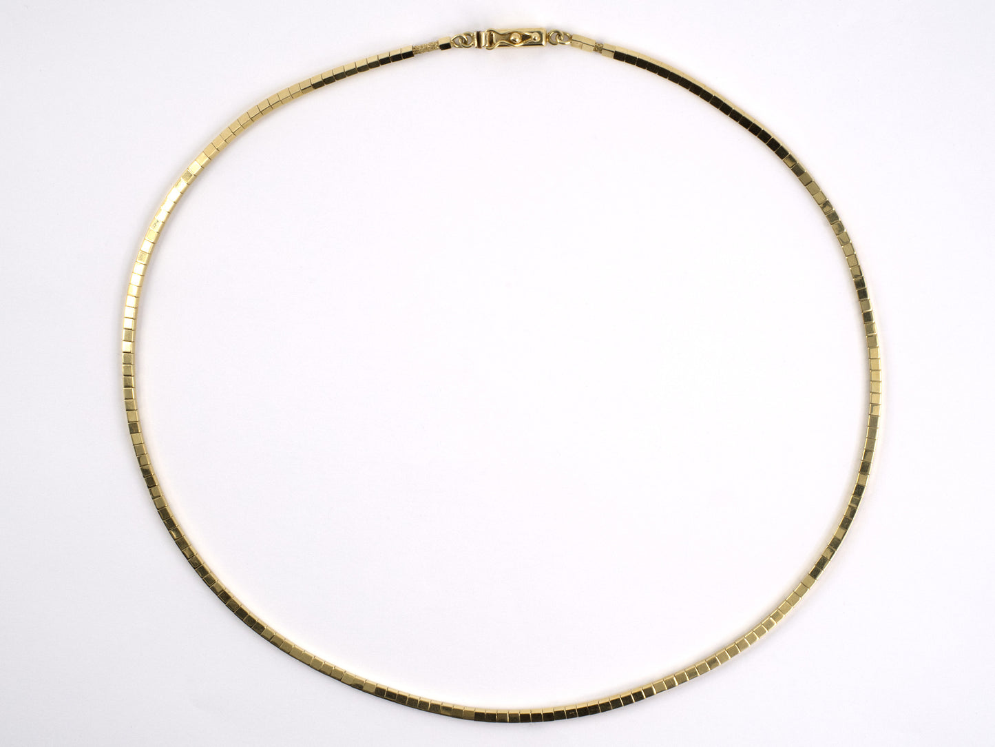 43435 - Gold Box Link Chain Necklace