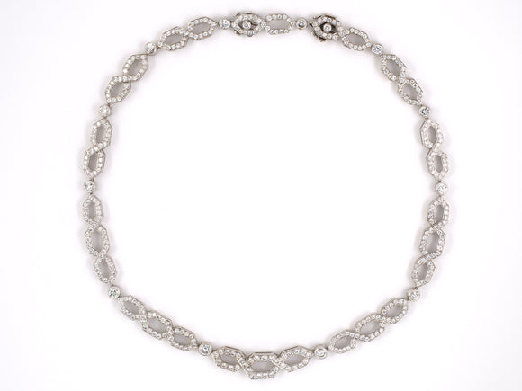 43444 - Webb Platinum Diamond Geometric Necklace