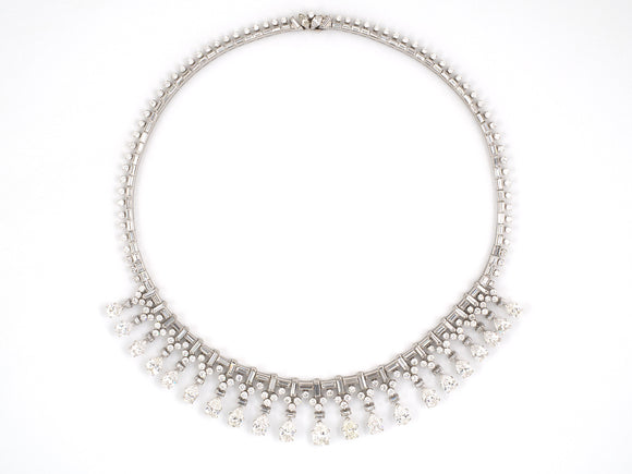 43684 - Circa 1952 Van Cleef & Arpels Platinum Diamond Necklace