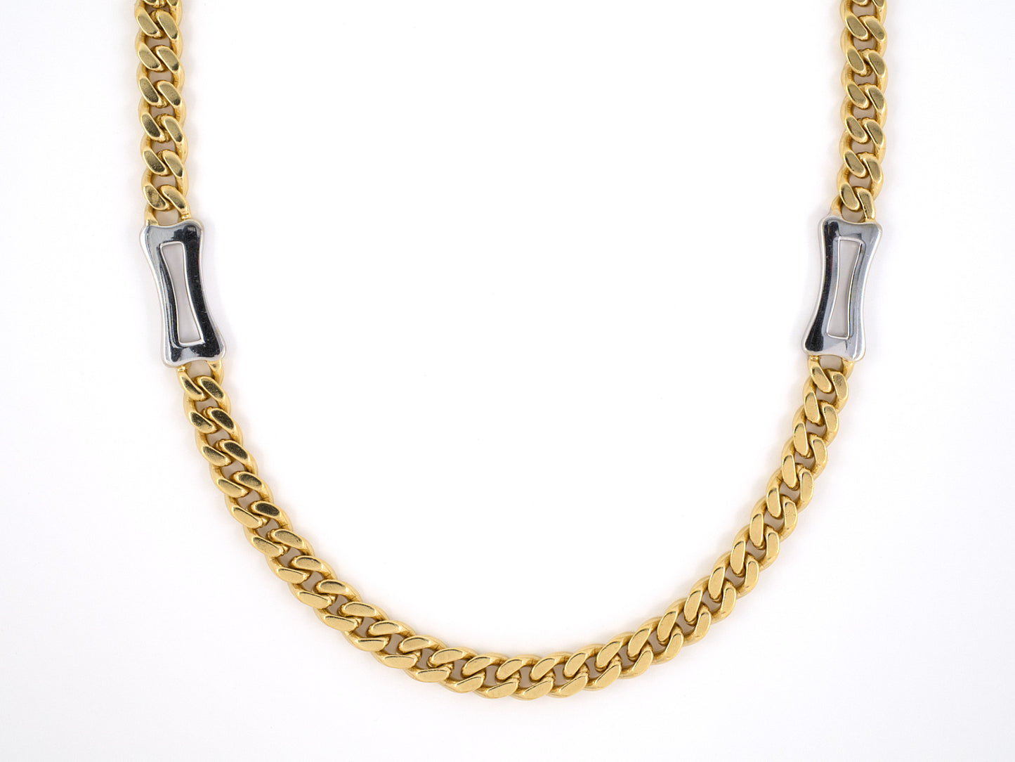 43814 - Gold Curb Link Necklace