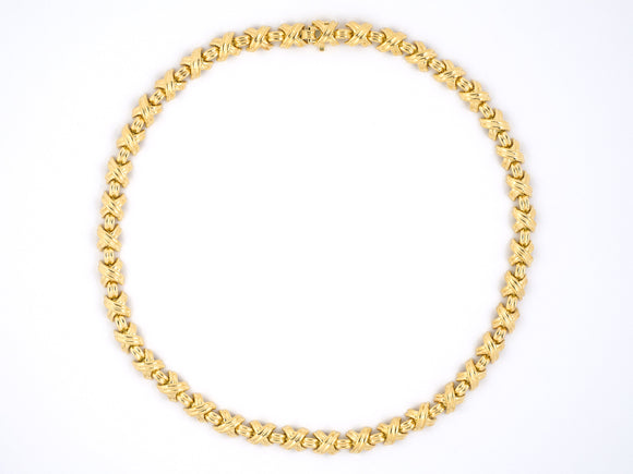 45220 - Tiffany X Gold Signature Necklace