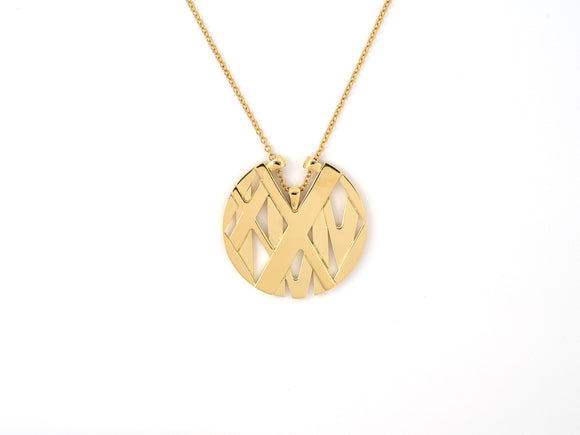 45376 - Tiffany Atlas Italy Gold Pendant Necklace