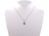 45408 - Platinum Diamond Octagonal Merry Widow Pendant Necklace
