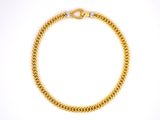 45437 - Italy Gold Hollow Curb Link Necklace