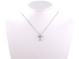 45456 - Gold Diamond Cross Pendant Necklace