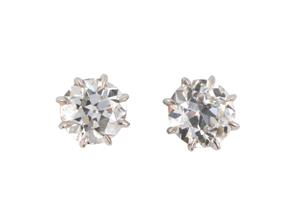 51327 - Platinum GIA Diamond Stud Earrings