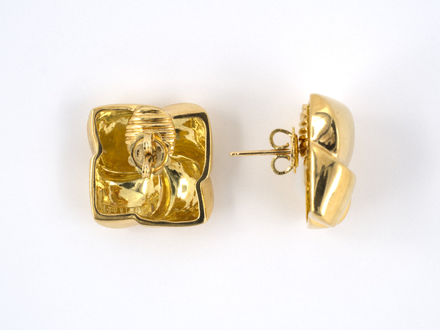 53615 - Turi Gold Square Knot Earrings
