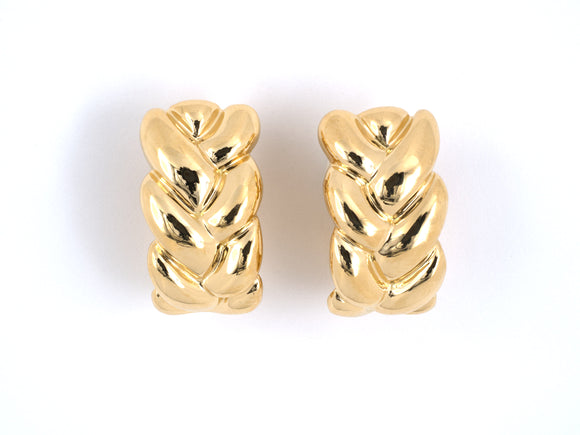 53887 - Circa 1990 Cartier Gold Earrings