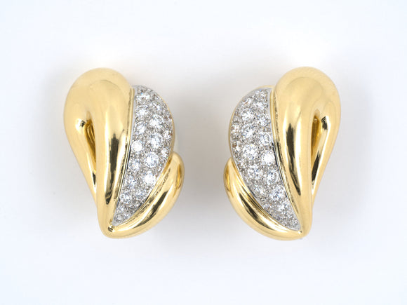 53897 - Montreaux Gold Platinum Diamond Earrings
