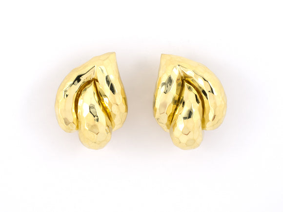 54062 - Dunay Gold Faceted Swirl Earrings