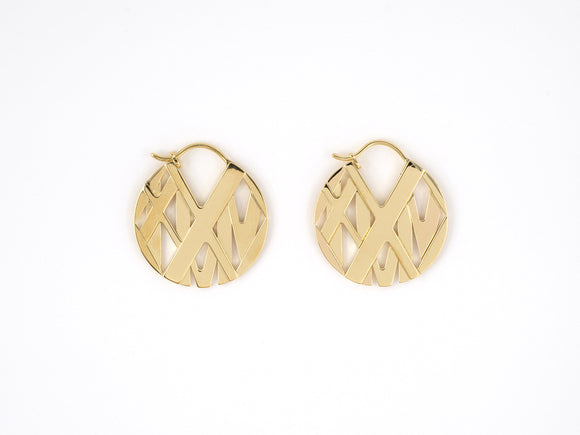 54176 - Tiffany Atlas Italy Gold Earrings