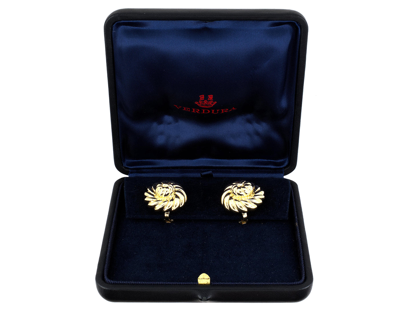 54178 - Circa 2000 Verdura Gold Spiral Snail Earrings