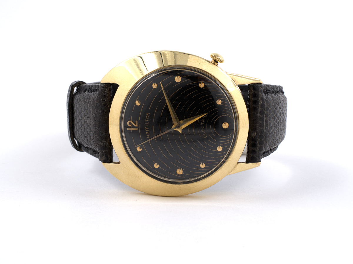Hamilton Electra Watch with Gold Face Hamilton Electric Watch | Savitar 14K Yellow Gold | Unwind  main image 2