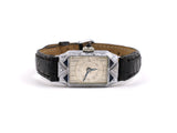 61031 - Art Deco Gold Diamond Rectangular Watch