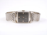 61067 - SOLD - Circa 1945 Bulova Kreisler Gold Diamond Square Watch