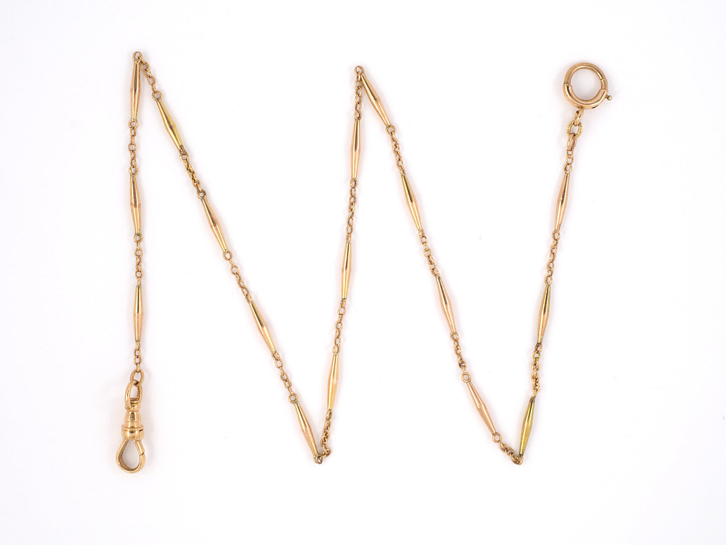 61107 - Gold Tapered Pocket Watch Chain