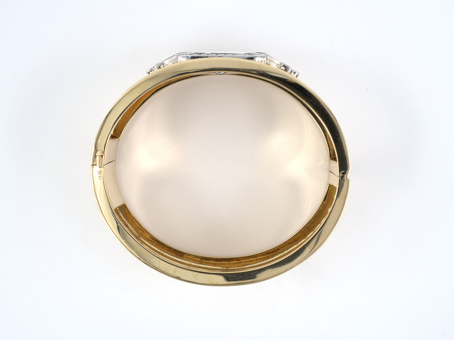 61117 - Art Deco Katz & Ogush Platinum Gold Diamond Chased Watch