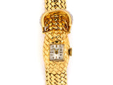 61193 - Circa 1960 Gubelin Gold Platinum Diamond Mesh Bracelet Watch