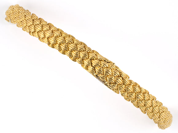 61204 - Circa 1965 Webb Gold Bangle Watch Bracelet